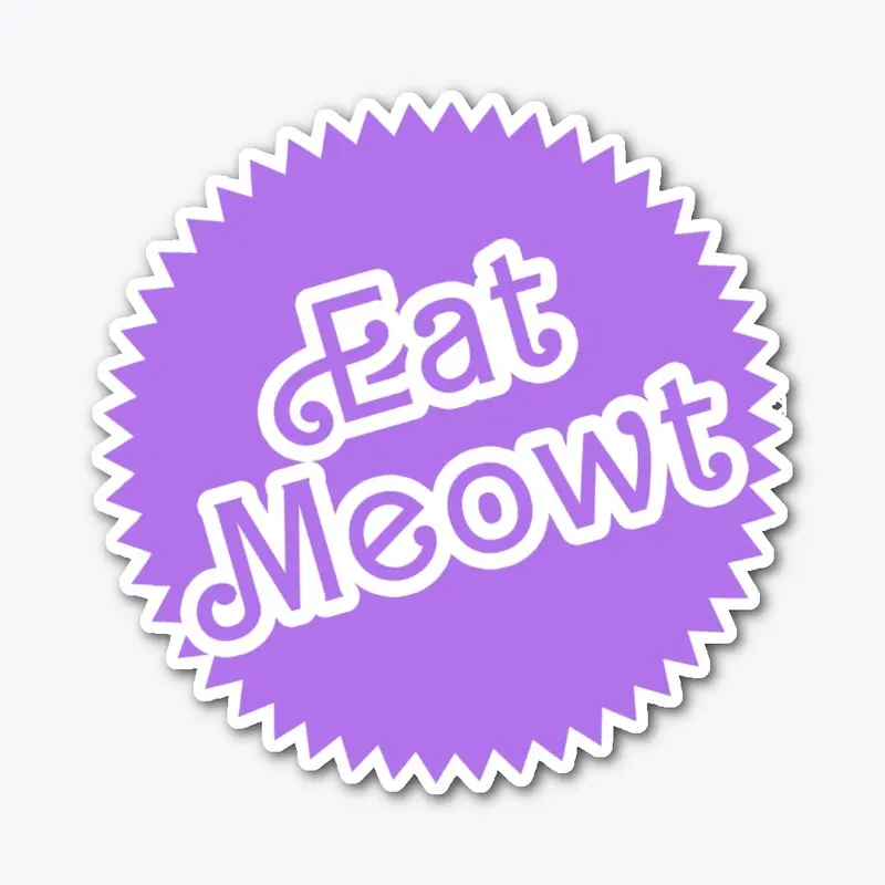 "Eat Meowt" Dolly Purple